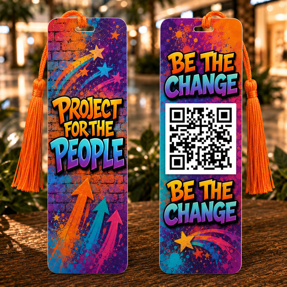 Project for the People Double-Sided Aluminum Bookmark