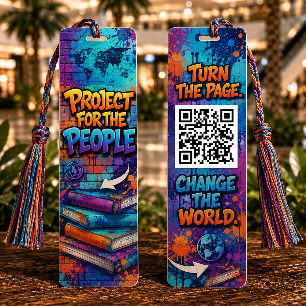 Project for the People Double-Sided Aluminum Bookmark