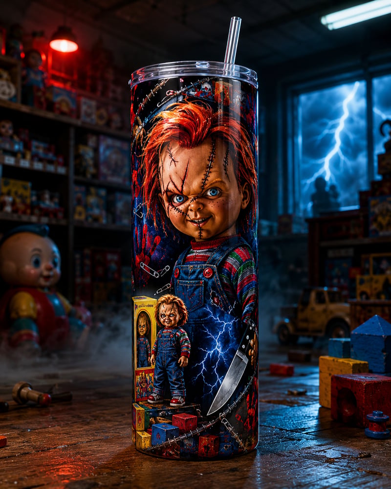 Halloween Horror Movie 20 oz Skinny Tumbler Collection